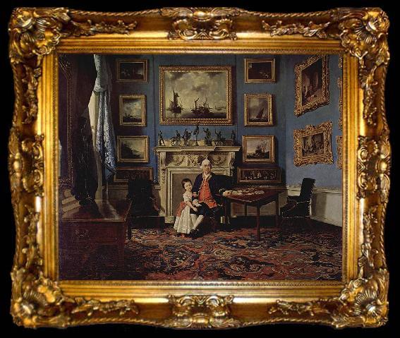 framed  Johann Zoffany Portrait of Sir Lawrence Dundas, ta009-2